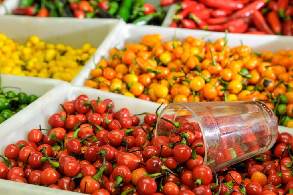 Imagem mostra vegetais no mercado central de BH