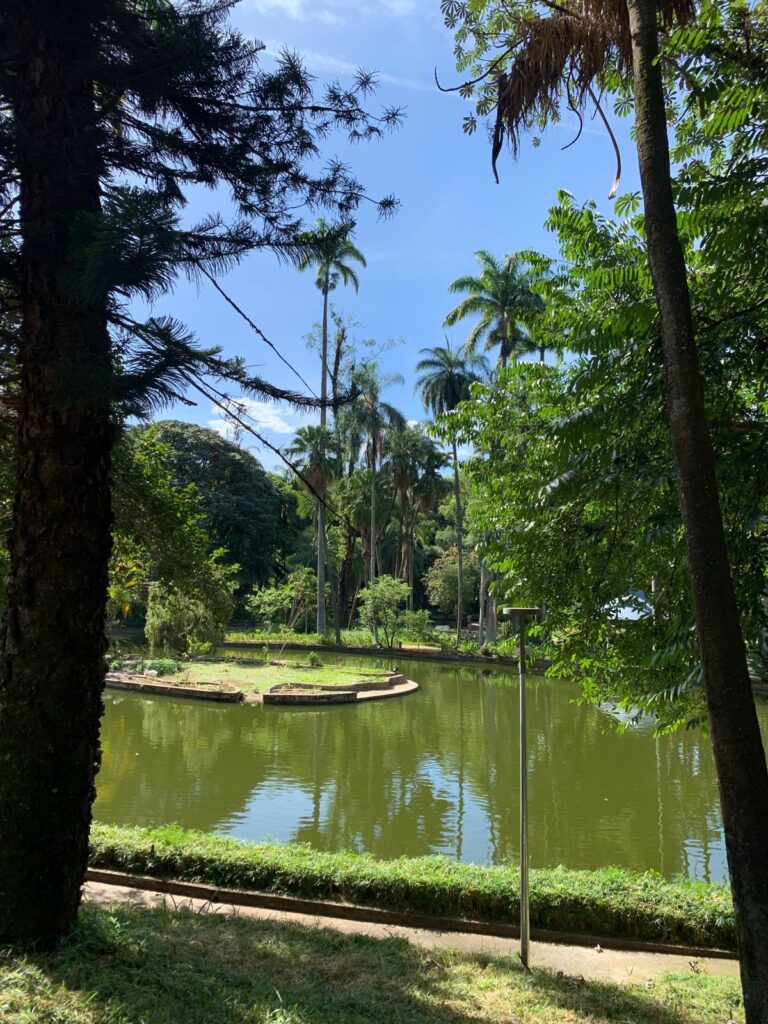 Imagem mostra o belíssimo Parque Municipal em Belo Horizonte.